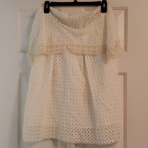 Blush White Halter Dress